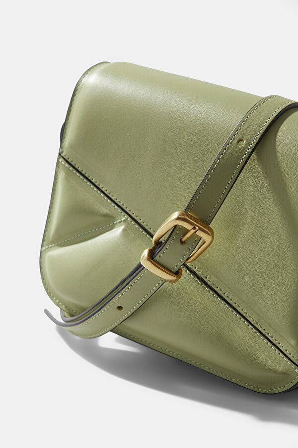 WATER GREEN LEATHER BAG 11